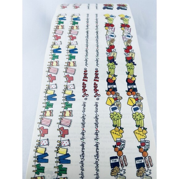 Vintage Sandy Lion Sticker Roll Super Mom Border Sheets Scrapbooking Sandylion - Picture 2 of 11